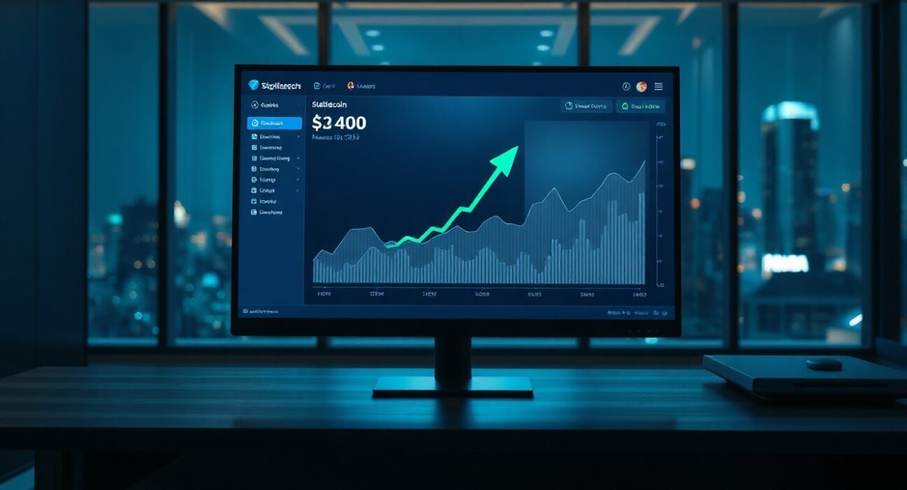 A trading terminal screen displaying a large SUSDS stablecoin transaction notification.