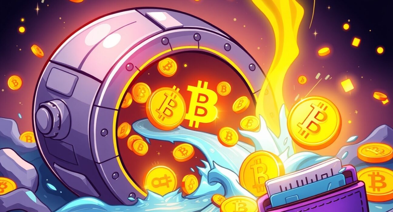 Justin Sun Bitcoin transfer depicted as digital assets moving from exchange to personal wallet