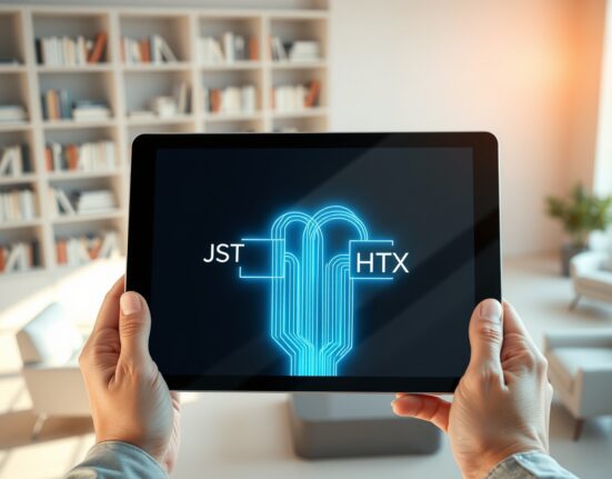 Visualization of Justin Sun's major JST token deposit to the HTX cryptocurrency exchange.