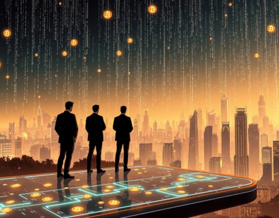 Kaito token insider trading allegations visualized in a futuristic Web3 landscape with falling cryptocurrency symbols