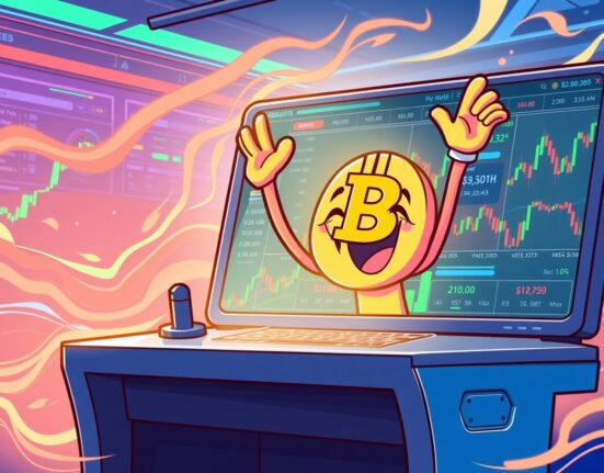 Cartoon illustration celebrating Kalshi BNB deposits integration for seamless crypto trading.