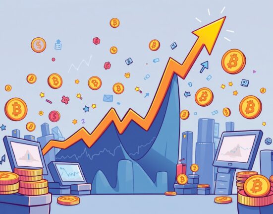 Cartoon illustration symbolizing the unprecedented Kalshi trading volume, representing explosive growth in prediction markets.