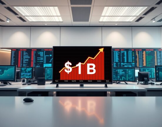 Kalshi trading platform interface showing $1 billion weekly crypto trading volume milestone