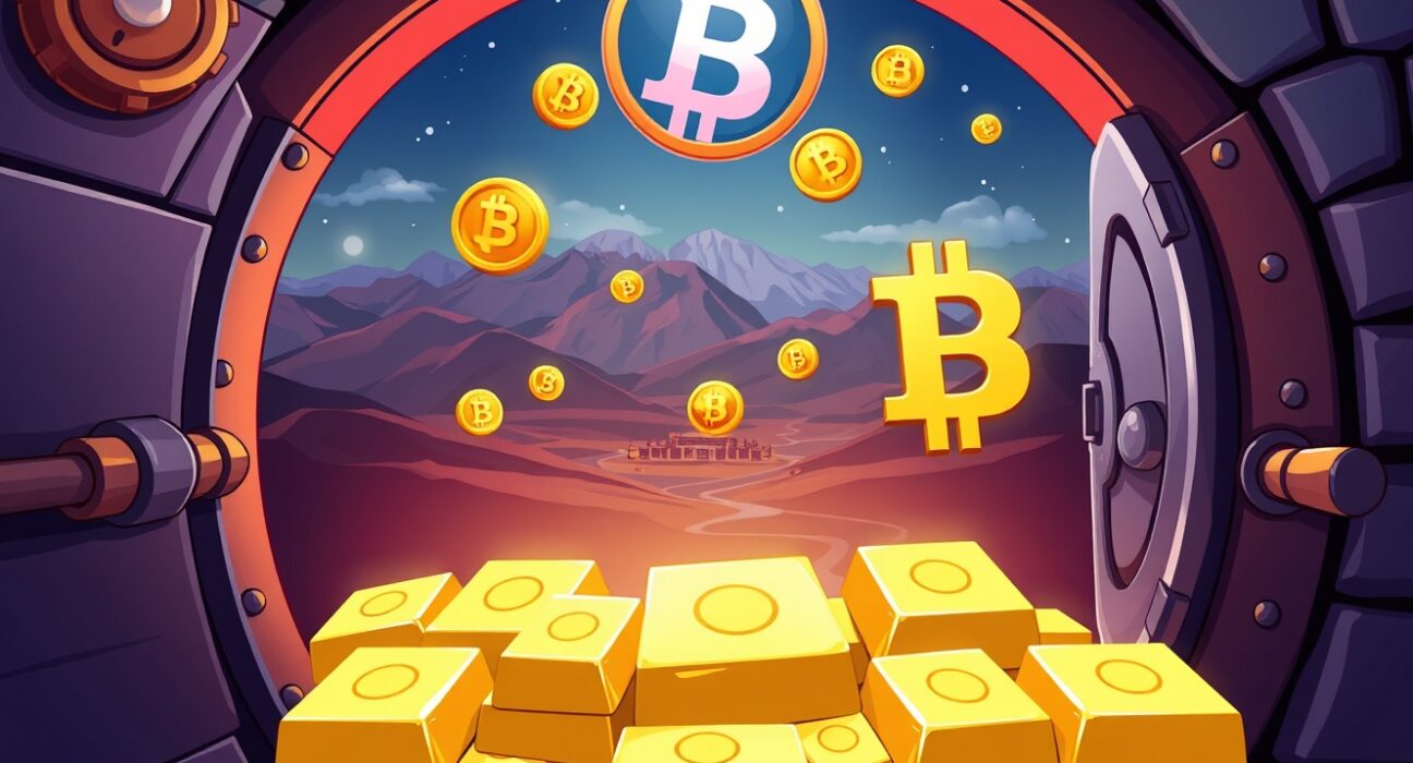 Kazakhstan national cryptocurrency reserves showing gold and digital assets integration