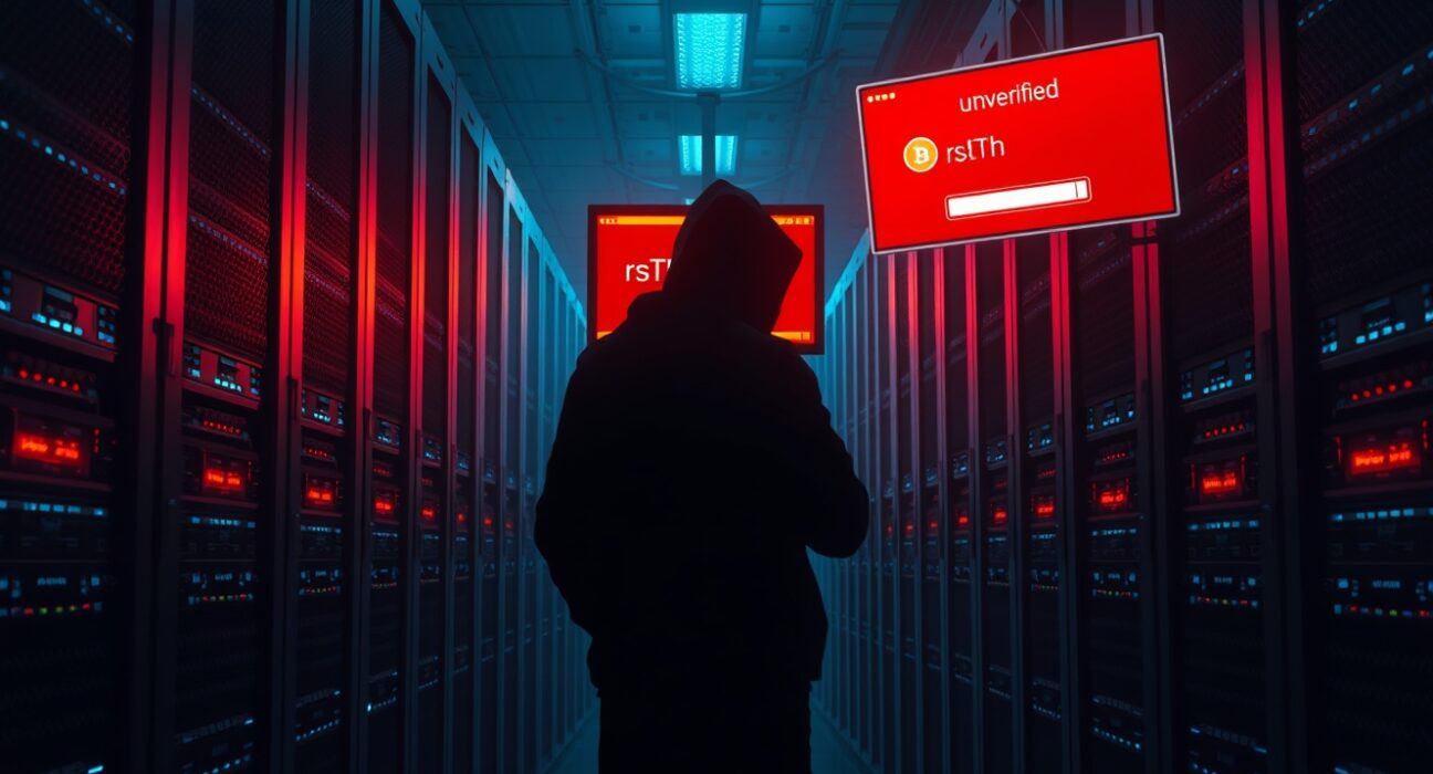 Kelp DAO exploit server room showing off-chain attack infrastructure targeted in the rsETH bridge exploit