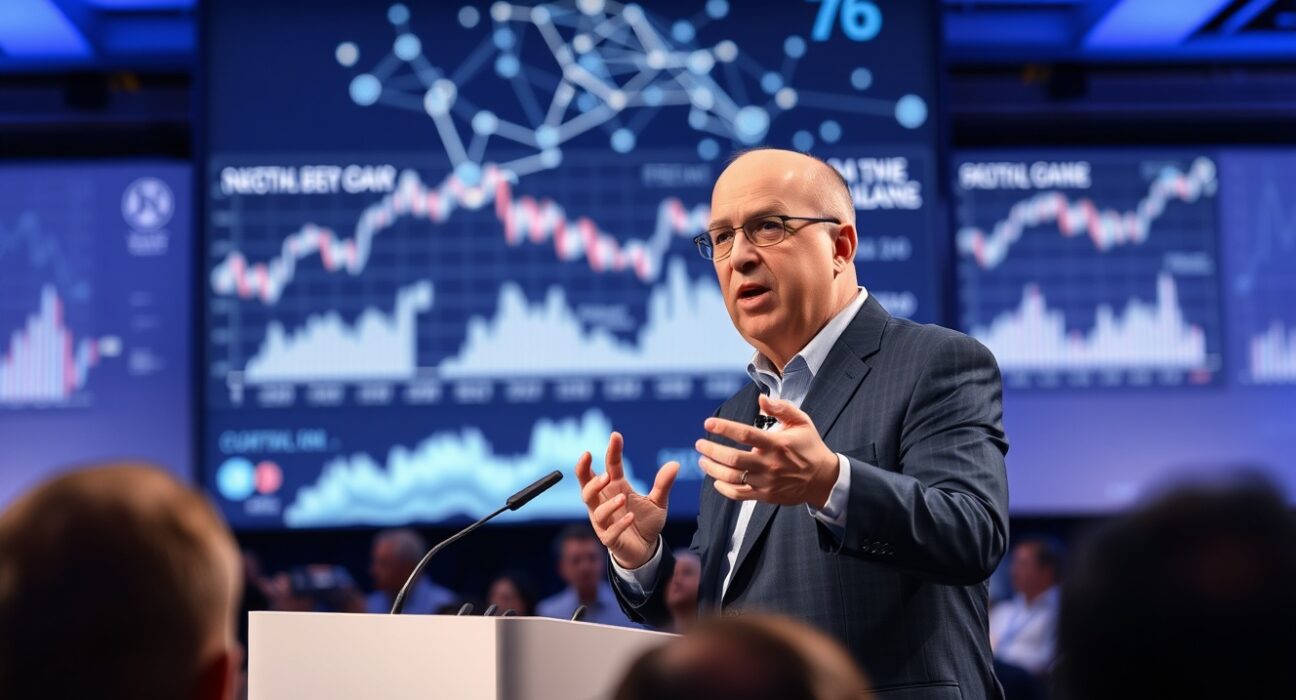 Kevin O'Leary speaking at Consensus 2026 about tokenization and crypto regulation