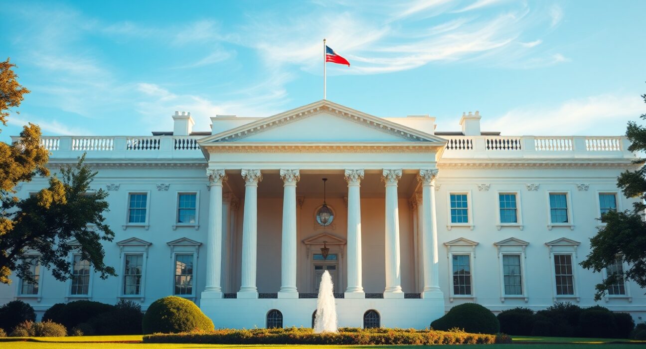 White House building in Washington D.C. where Kevin Warsh Fed Chair nomination is being processed for Senate confirmation.