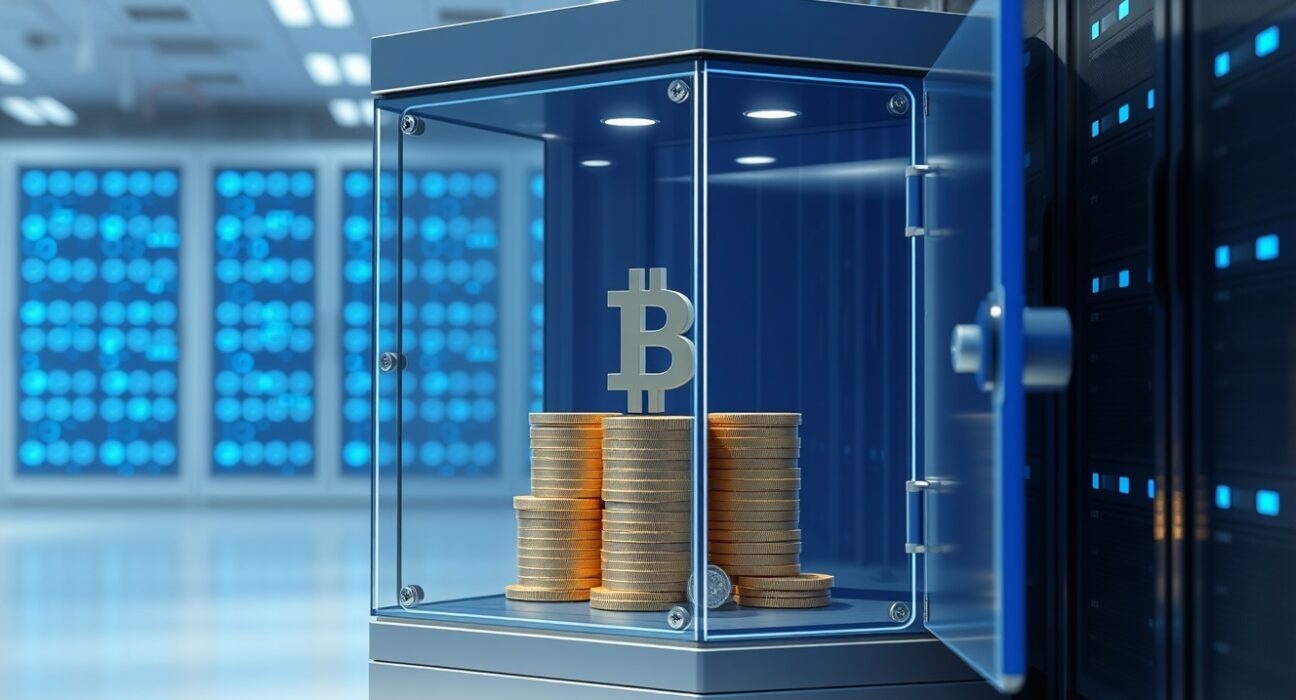 Digital vault representing cryptocurrency token unlocks and market impact analysis