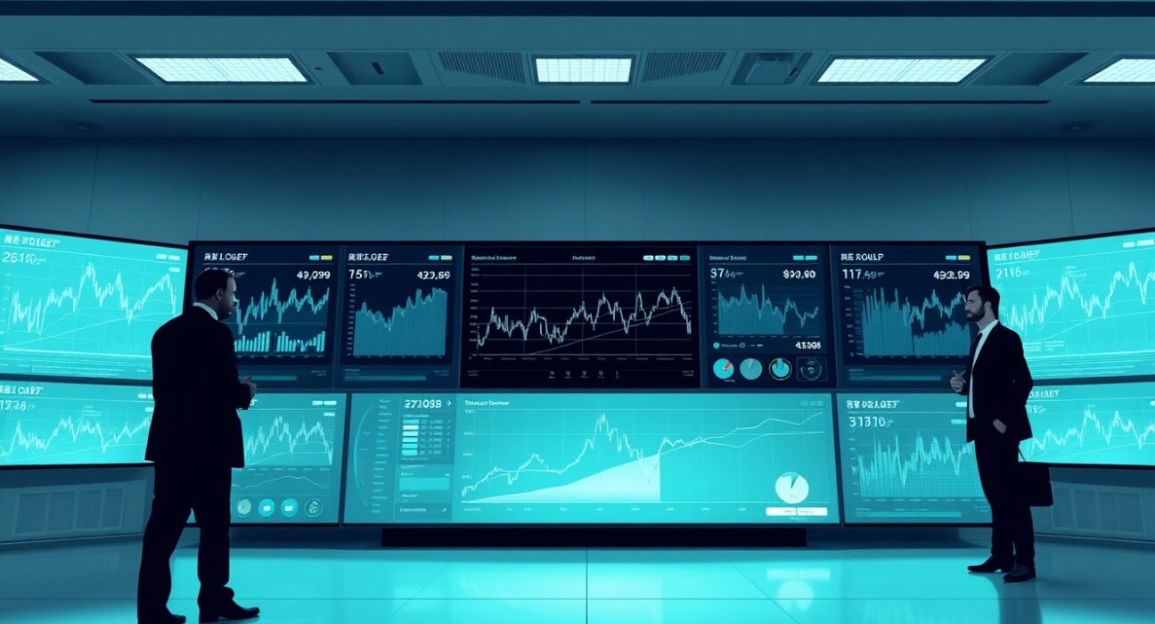 Keyrock's digital asset trading and market-making technology platform in a professional setting.