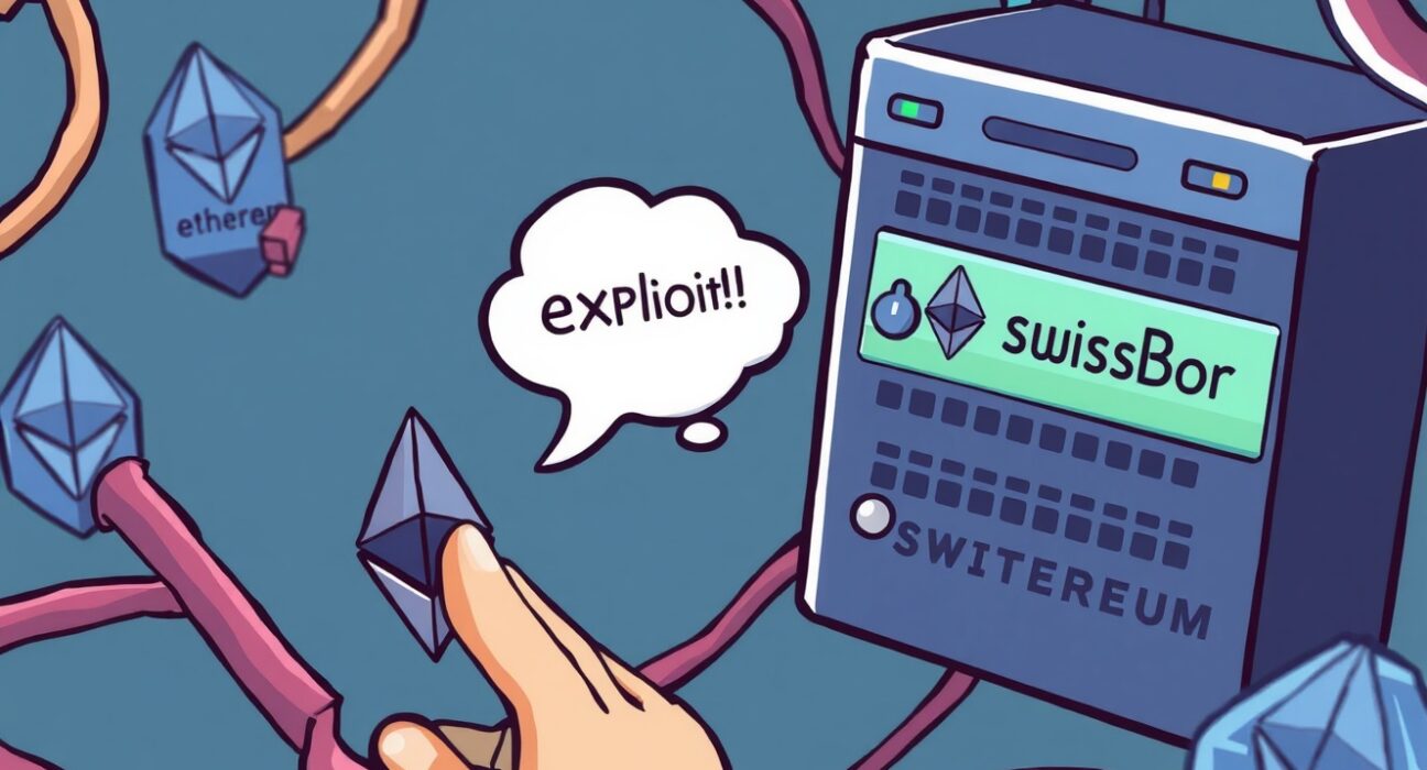 A cartoon illustration showing Kiln initiating Kiln Ethereum validator suspension for network safety.