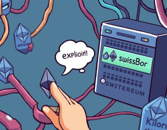 A cartoon illustration showing Kiln initiating Kiln Ethereum validator suspension for network safety.