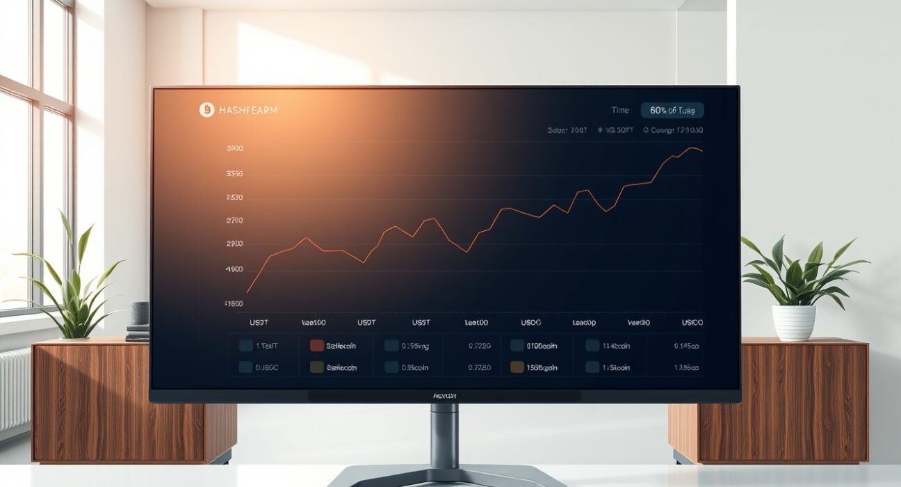 Financial dashboard displaying the new KIS-Coinone Stablecoin Index tracking major cryptocurrencies.