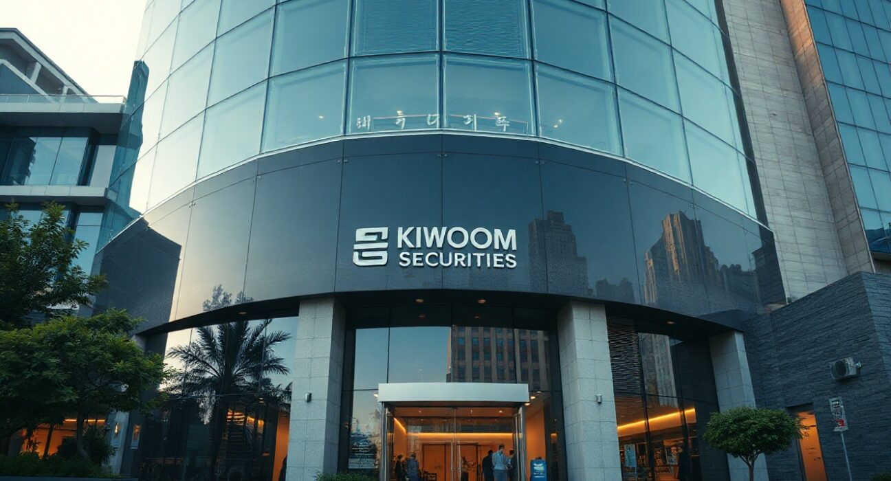 Kiwoom Securities headquarters building in Seoul, South Korea