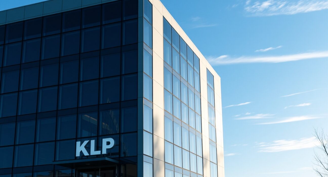 Modern office building in Oslo housing KLP, Norway's largest pension fund manager