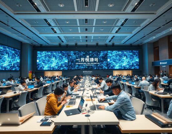 Developers collaborating at the Korea Buidl Week 2026 blockchain conference in Seoul.