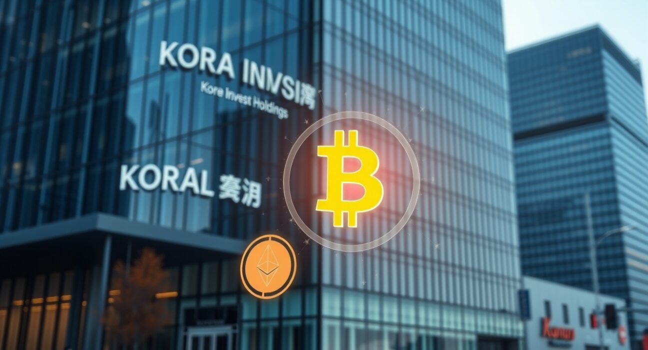 Korea Investment Holdings considers acquiring stake in Coinone crypto exchange in Seoul's financial district.