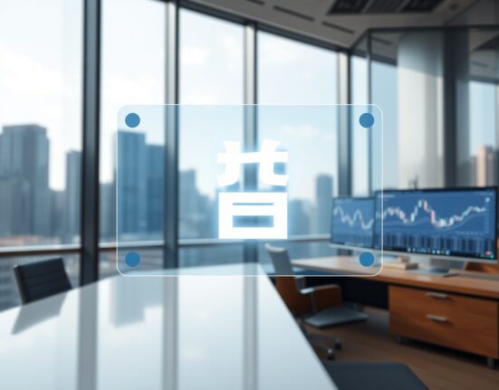 Korean Won stablecoin digital symbol displayed in a modern Seoul financial setting, representing South Korea's crypto innovation.