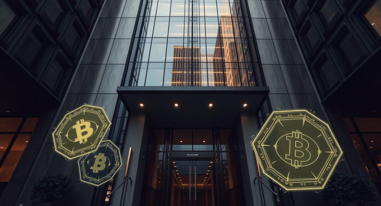 Exterior of a modern corporate office building representing Payward, Kraken's parent company.