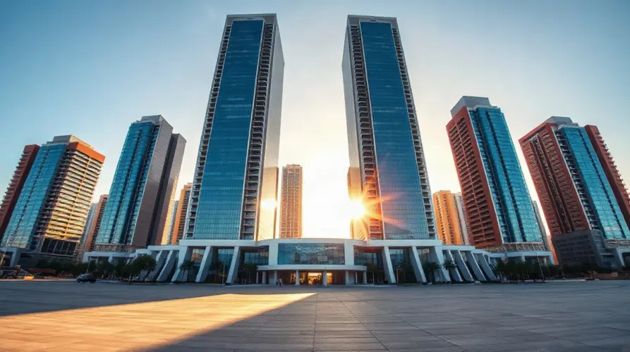 Dubai financial district skyline at golden hour, illustrating Kraken parent Payward's full VARA license approval