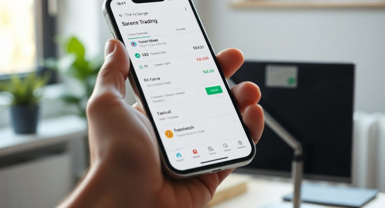 Kraken mobile app showing Solana-based DEX trading interface