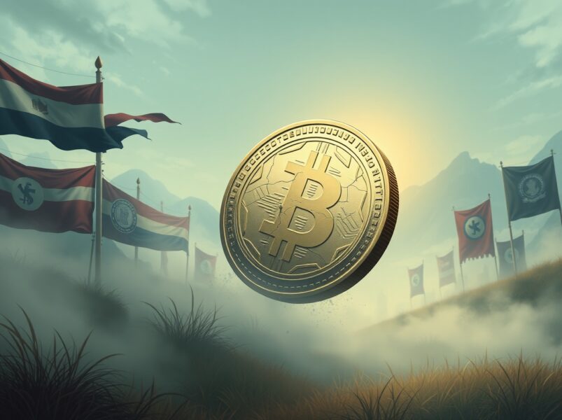 Conceptual art representing Paul Krugman's analysis of the political factors behind the Bitcoin crash.