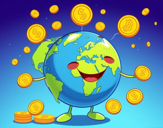 KRWIN stablecoin facilitating global digital currency transfers between continents