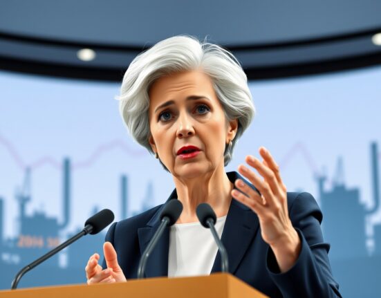 ECB President Christine Lagarde delivers a speech on high energy costs making firms and households reluctant to invest in the eurozone.