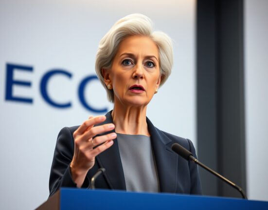 ECB President Christine Lagarde warning about prolonged war impacts on energy prices and inflation