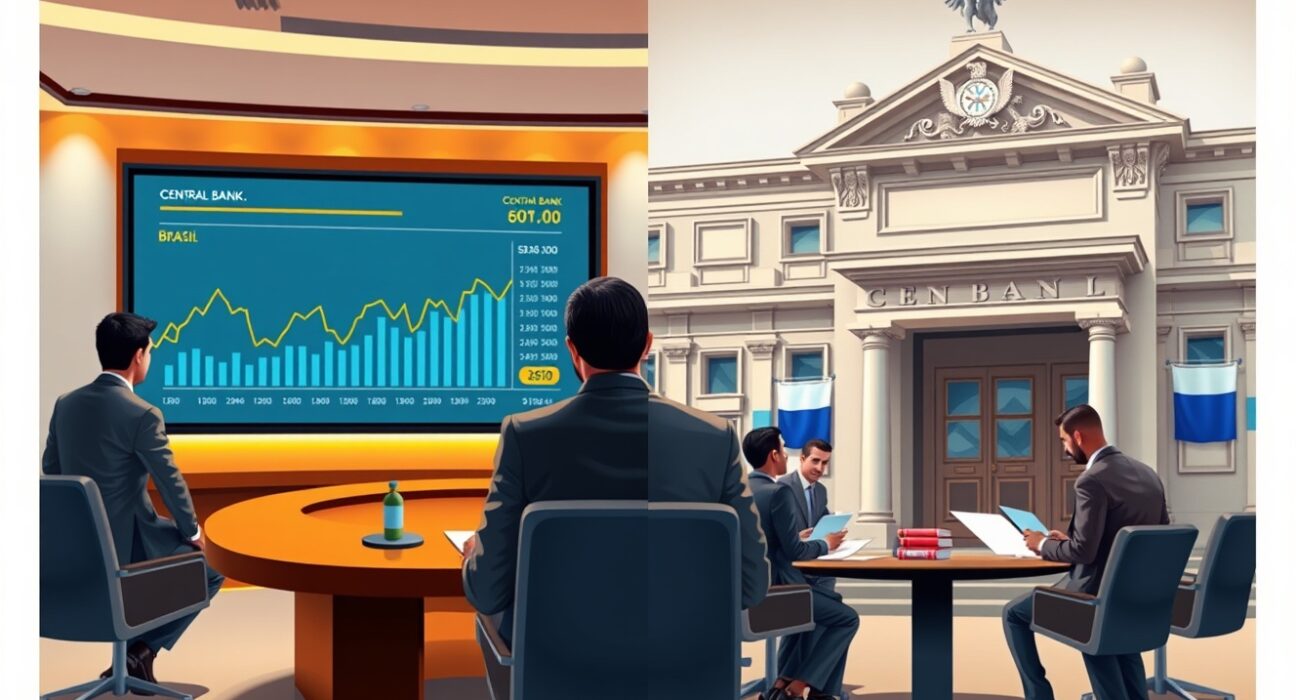 Latin America central banks analysis showing monetary policy divergence across different countries in 2025