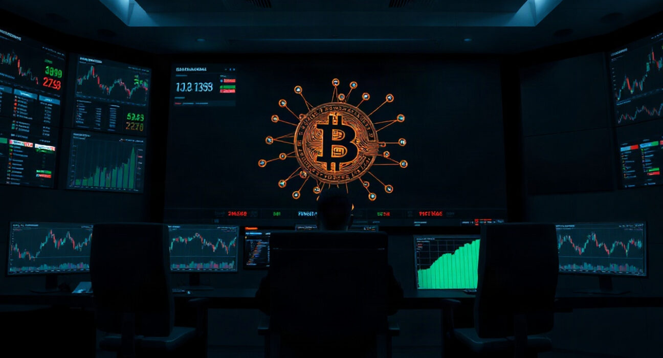Lazarus Group Bitcoin transfer monitoring screens in a security operations center
