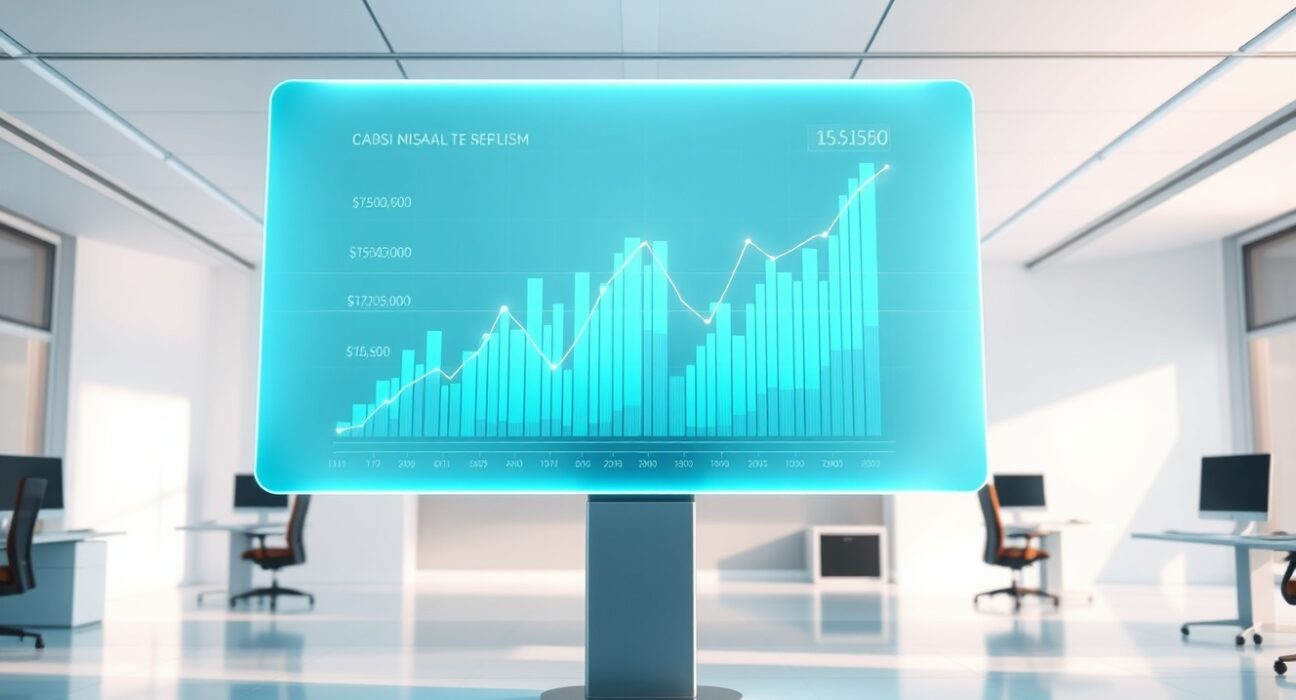 Data visualization of crypto futures open interest growth on LBank Labs exchange