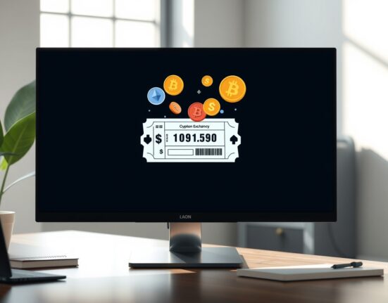 LBank Labs Spring Fortune Draw campaign featuring a digital lottery ticket and major cryptocurrency symbols.