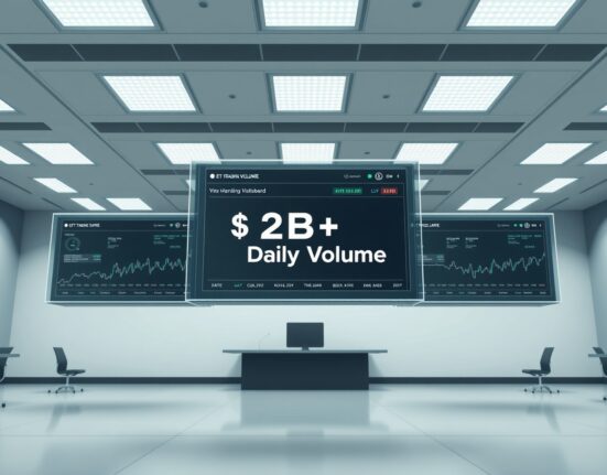 LBank Labs trading dashboard showing $2B+ daily volume for TradFi derivatives with US stock focus