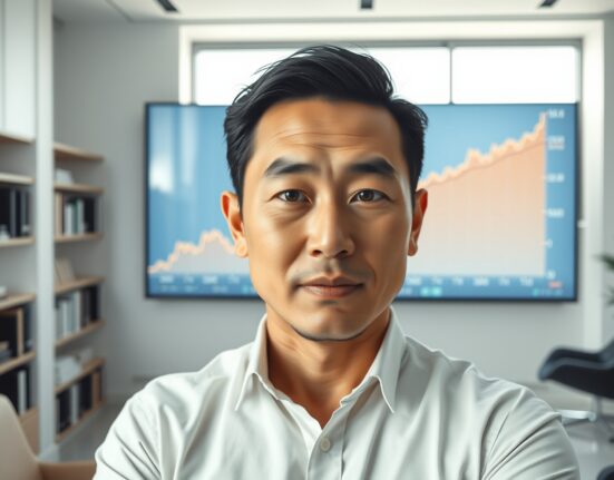 LD Capital founder JackYi analyzing Bitcoin price charts with a confident prediction for market rebound.