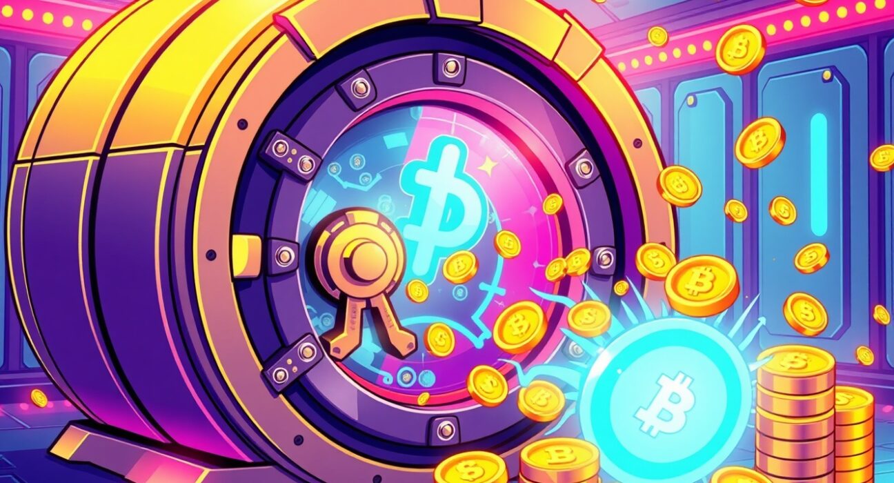 Strategic ZEC cryptocurrency investment showing institutional digital asset acquisition in vibrant illustration