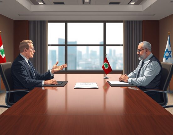 Diplomatic negotiations between Lebanon and Israel over a ceasefire extension agreement.