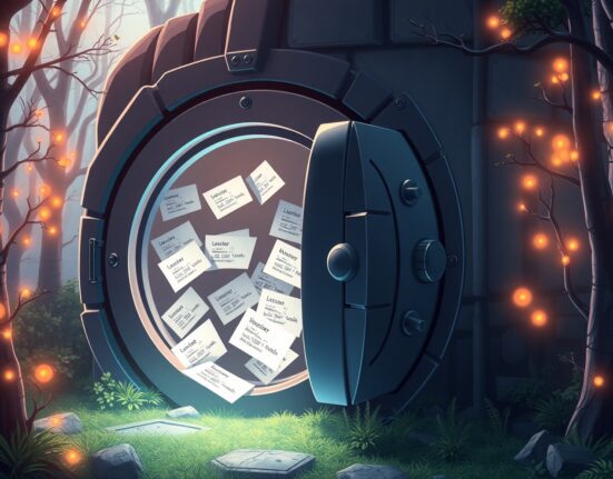 Illustration of the Ledger data breach showing customer information leakage from a secure system.