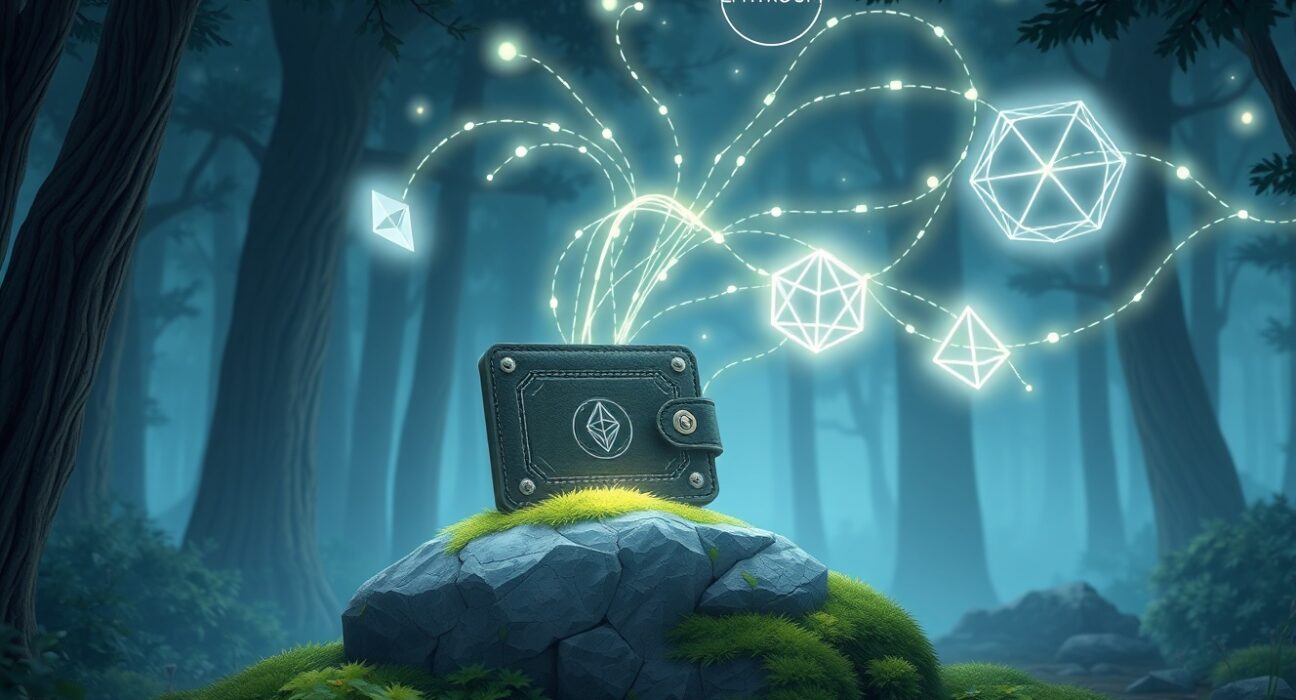 Ledger hardware wallet integrating with multiple blockchain networks for secure DeFi swaps.