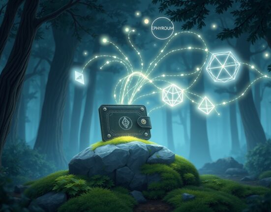 Ledger hardware wallet integrating with multiple blockchain networks for secure DeFi swaps.