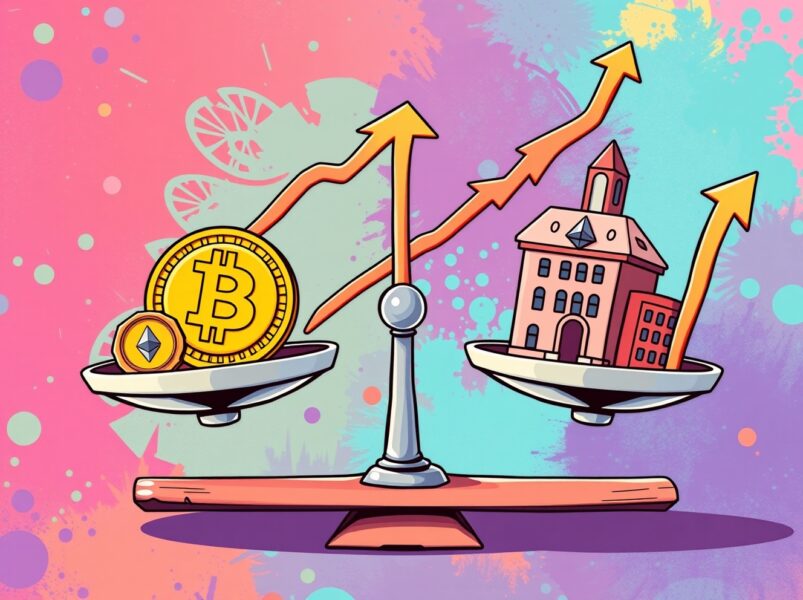 3x leveraged ETFs balancing Bitcoin and Ethereum investments for maximum returns