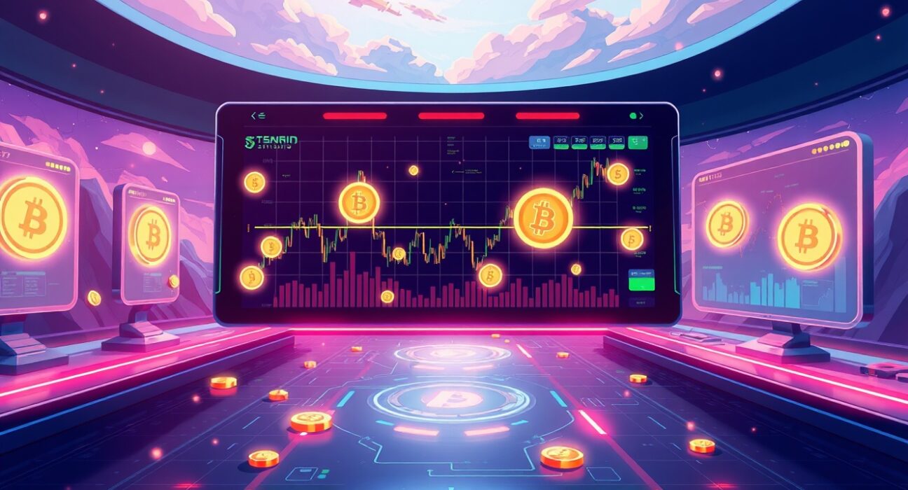 Lighter Perp DEX leading decentralized trading with vibrant animated charts and coins