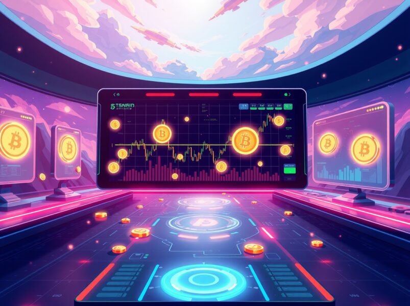 Lighter Perp DEX leading decentralized trading with vibrant animated charts and coins