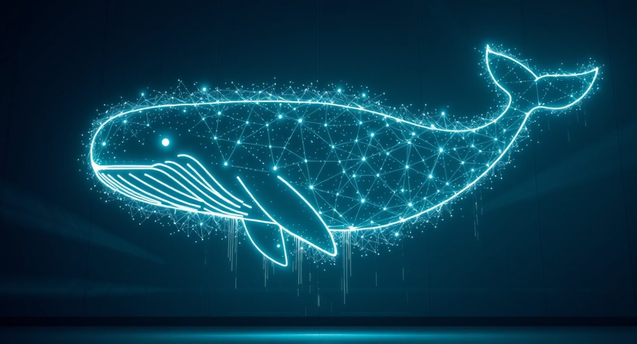 Analytical visualization of a major LINK whale transaction causing significant market impact.