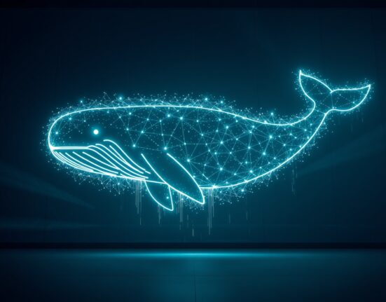 Analytical visualization of a major LINK whale transaction causing significant market impact.