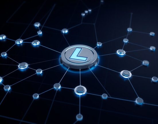 Litecoin network blockchain diagram showing a disruption after a zero-day bug caused a block reorganization