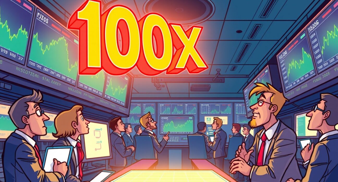 Illustration of institutional traders engaging with advanced platforms, symbolizing the launch of Institutional Crypto Perpetual Futures by LMAX Group.