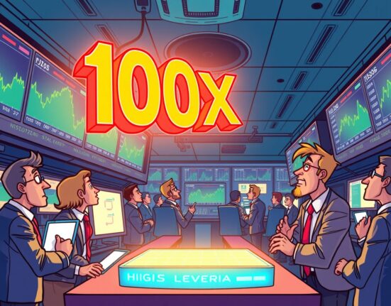 Illustration of institutional traders engaging with advanced platforms, symbolizing the launch of Institutional Crypto Perpetual Futures by LMAX Group.