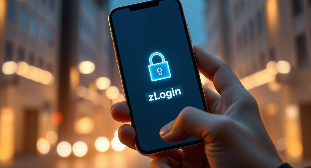 Smartphone displaying a secure messaging interface with a privacy lock icon, representing Loqua's beta launch on Sui blockchain.
