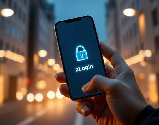 Smartphone displaying a secure messaging interface with a privacy lock icon, representing Loqua's beta launch on Sui blockchain.