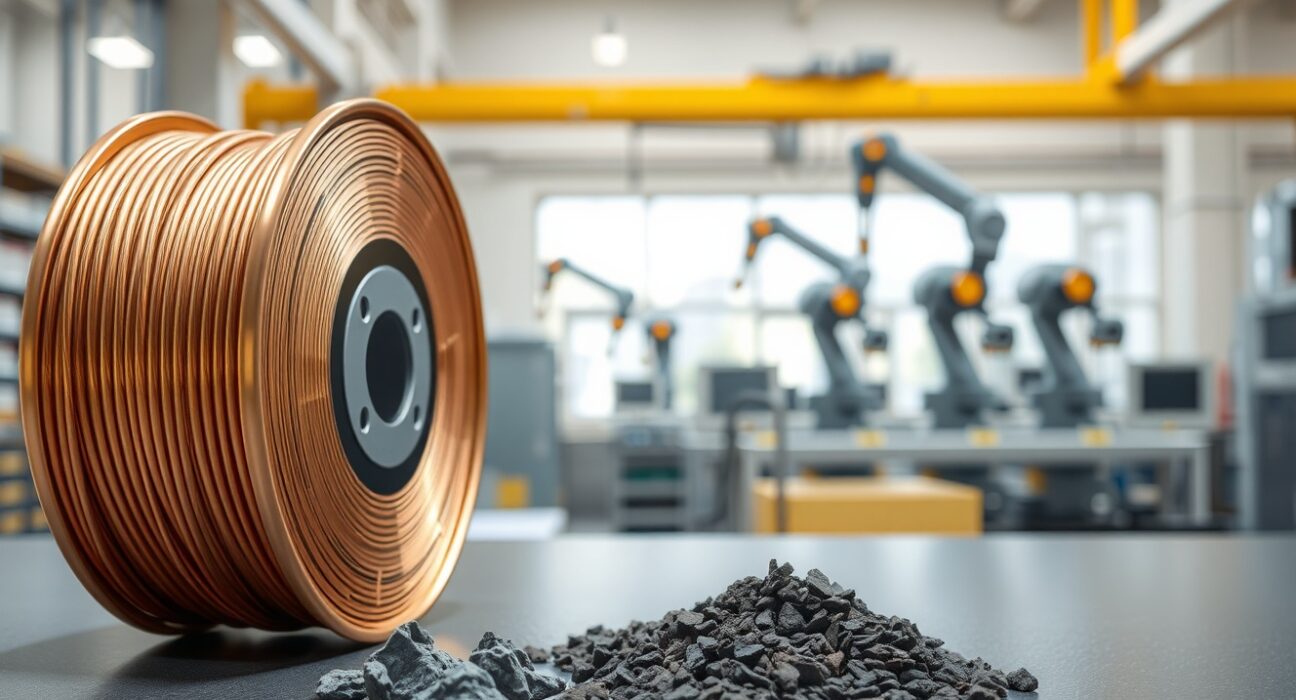 LS Cable & System security token business for copper and rare earth elements in industrial setting